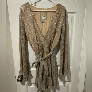 Metallic Sequin Romper